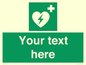 SX5222: Custom Defibrillator Sign