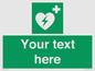 SX5222: Custom Defibrillator Sign