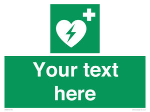 SX5222: Custom Defibrillator Sign