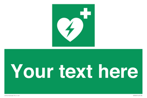 SX5222: Custom Defibrillator Sign