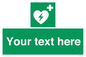 SX5222: Custom Defibrillator Sign