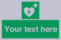SX5222: Custom Defibrillator Sign