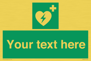 SX5222: Custom Defibrillator Sign