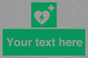 SX5222: Custom Defibrillator Sign