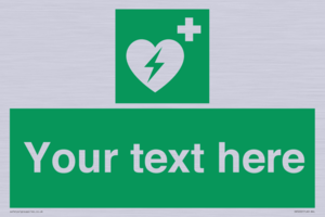 SX5222: Custom Defibrillator Sign