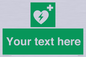 SX5222: Custom Defibrillator Sign