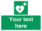 SX5222: Custom Defibrillator Sign