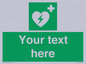 SX5222: Custom Defibrillator Sign