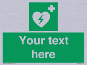 SX5222: Custom Defibrillator Sign