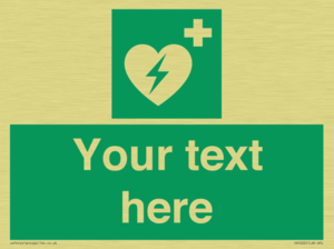 SX5222: Custom Defibrillator Sign