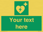 SX5222: Custom Defibrillator Sign