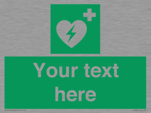 SX5222: Custom Defibrillator Sign