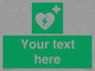 SX5222: Custom Defibrillator Sign