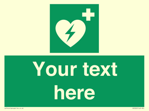 SX5222: Custom Defibrillator Sign