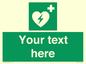 SX5222: Custom Defibrillator Sign