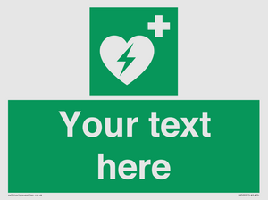 SX5222: Custom Defibrillator Sign