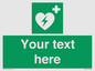 SX5222: Custom Defibrillator Sign
