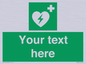 SX5222: Custom Defibrillator Sign