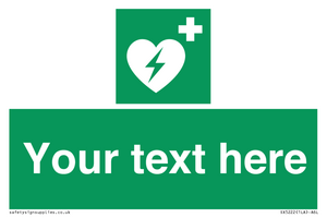 SX5222: Custom Defibrillator Sign