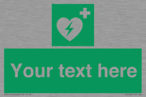 SX5222: Custom Defibrillator Sign