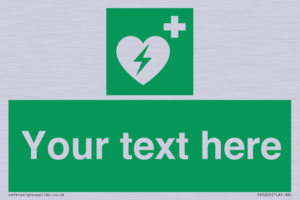 SX5222: Custom Defibrillator Sign