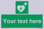 SX5222: Custom Defibrillator Sign
