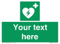 SX5222: Custom Defibrillator Sign
