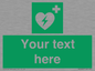 SX5222: Custom Defibrillator Sign