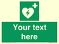 SX5222: Custom Defibrillator Sign