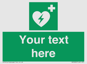 SX5222: Custom Defibrillator Sign