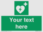 SX5222: Custom Defibrillator Sign