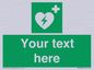 SX5222: Custom Defibrillator Sign