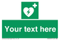 SX5222: Custom Defibrillator Sign