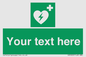 SX5222: Custom Defibrillator Sign