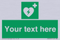 SX5222: Custom Defibrillator Sign