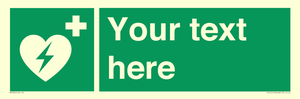 SX5222: Custom Defibrillator Sign