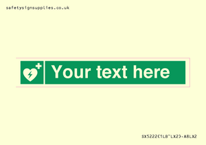 SX5222: Custom Defibrillator Sign