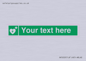 SX5222: Custom Defibrillator Sign