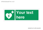 SX5222: Custom Defibrillator Sign