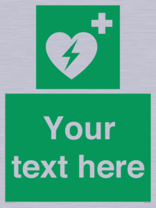 SX5222: Custom Defibrillator Sign