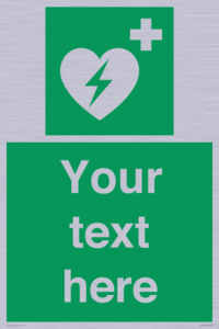 SX5222: Custom Defibrillator Sign