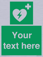 SX5222: Custom Defibrillator Sign