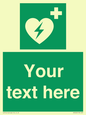 SX5222: Custom Defibrillator Sign