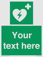 SX5222: Custom Defibrillator Sign