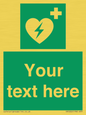 SX5222: Custom Defibrillator Sign