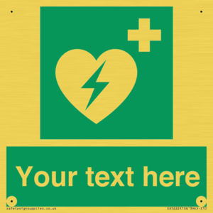SX5222: Custom Defibrillator Sign
