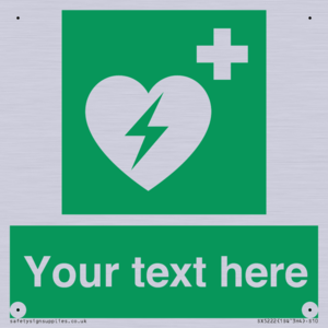 SX5222: Custom Defibrillator Sign
