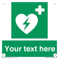 SX5222: Custom Defibrillator Sign