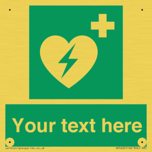 SX5222: Custom Defibrillator Sign