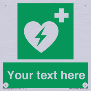 SX5222: Custom Defibrillator Sign